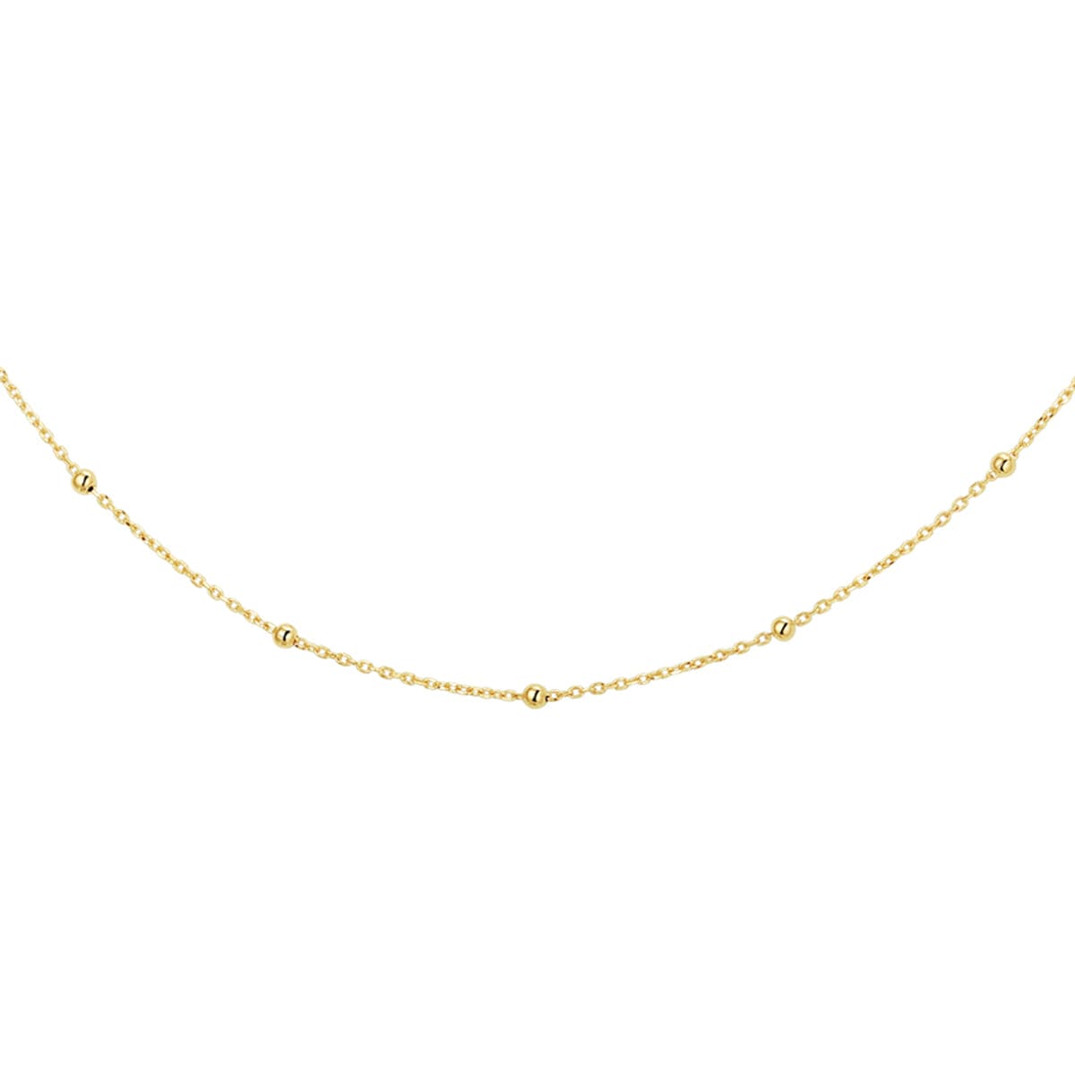 Collier anker bolletjes 1,0 mm 41 - 43 - 45 cm