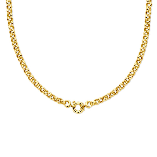 collier jasseron 6,5 mm 45 cm met groot springslot - Da Vinci Juweliers