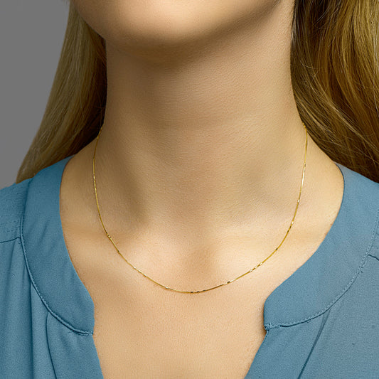 collier venetiaans en staafjes 0,9 mm 45 cm - Da Vinci Juweliers