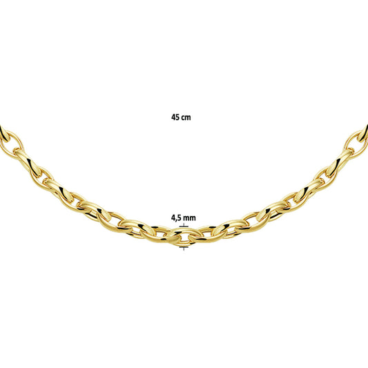 collier anker 4,5 mm 45 cm - Da Vinci Juweliers